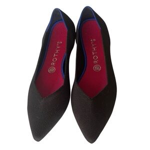 Rothy's Black Point Flats Size 10